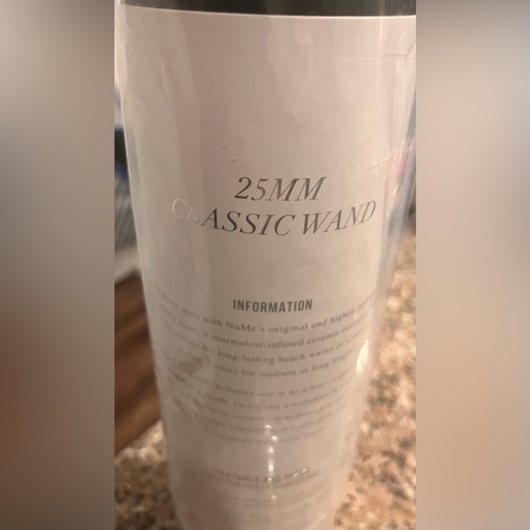 NuMe Classic Curling Wand 25 MM Black New in Box - Picture 3 of 3